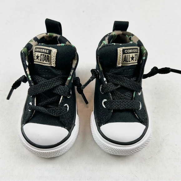 Converse Infant Black & Camo High Top Lace Up Sneakers - Picture 2 of 10